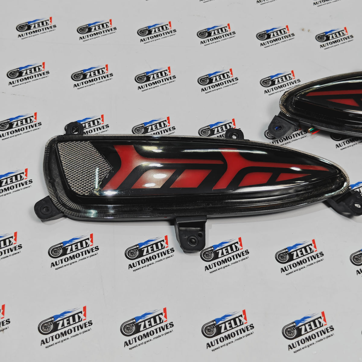 Hyundai i20 Elite LED Reflector Lights | Matrix Style Rear Bumper Lamp (2018+)