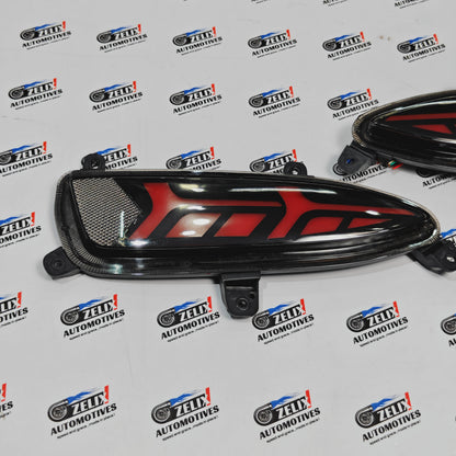 Hyundai i20 Elite LED Reflector Lights | Matrix Style Rear Bumper Lamp (2018+)