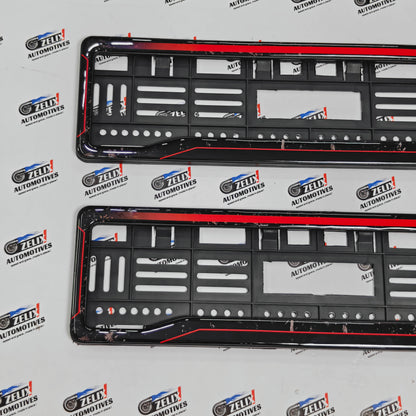 Number Plate Frames 3D Texture Finish (Pair) | Universal Fit