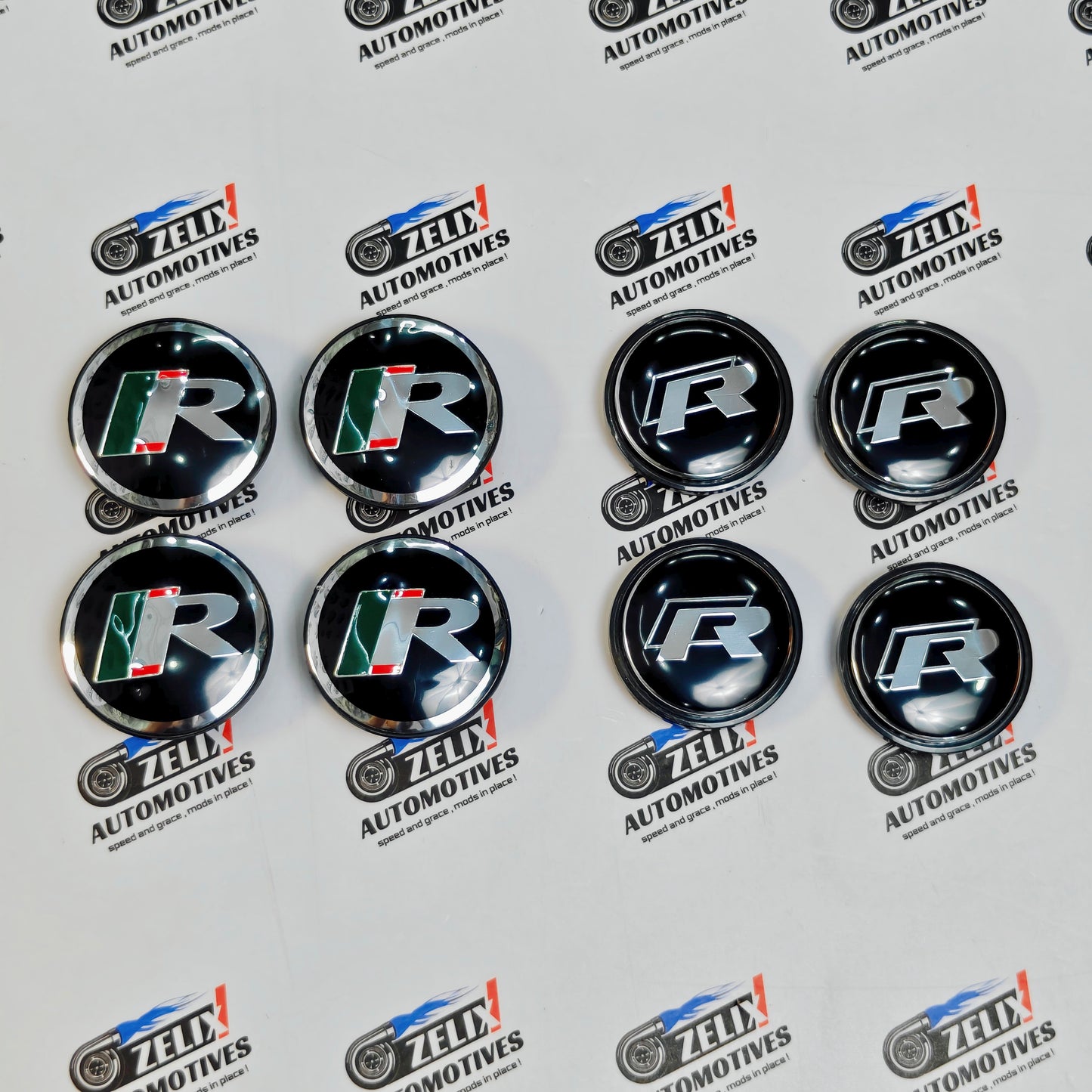 VW R-Line Wheel Center Caps Outer Diameter 59 & 56 mm