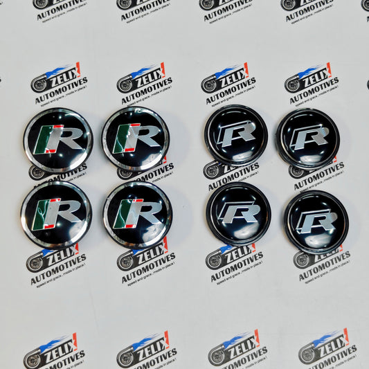 VW R-Line Wheel Center Caps Outer Diameter 59 & 56 mm