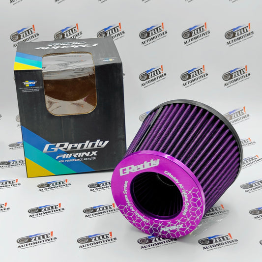 GReddy Dual Induction Air Filter | Universal Fit Inlet (76-92 mm)