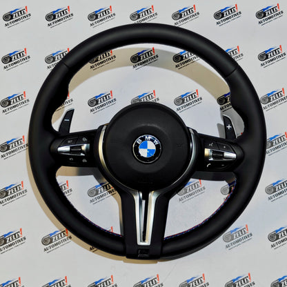 BMW 5-Series F10 Leather Finish Steering Wheel | Paddle Shifters & Control Modes