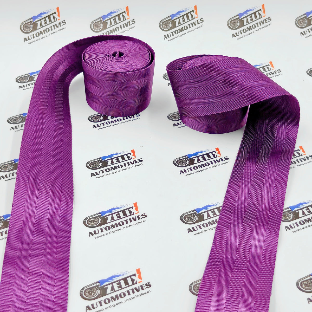 Universal Plain Seat Belts (Pair) | Enhances interior styling