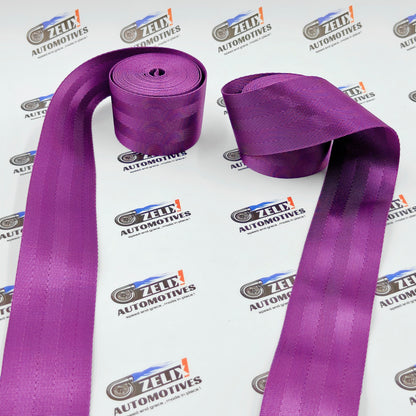 Universal Plain Seat Belts (Pair) | Enhances interior styling