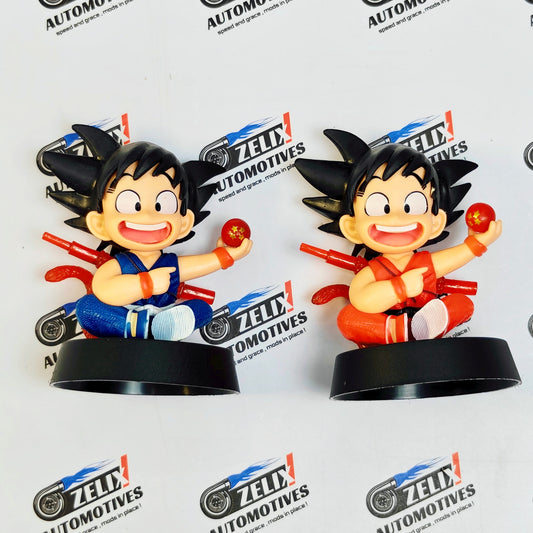 Young Goku-Inspired Car Dashboard Action Figure