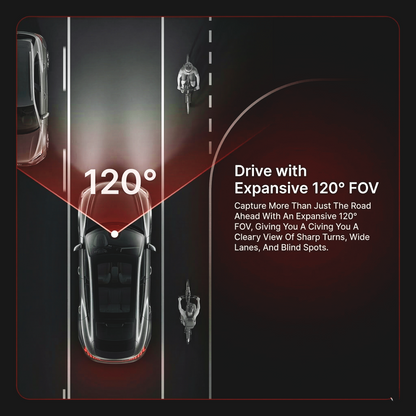 Qubo Smart Dashcam Pro-Series | Premium 2K Quad-HD Car Dash Camera