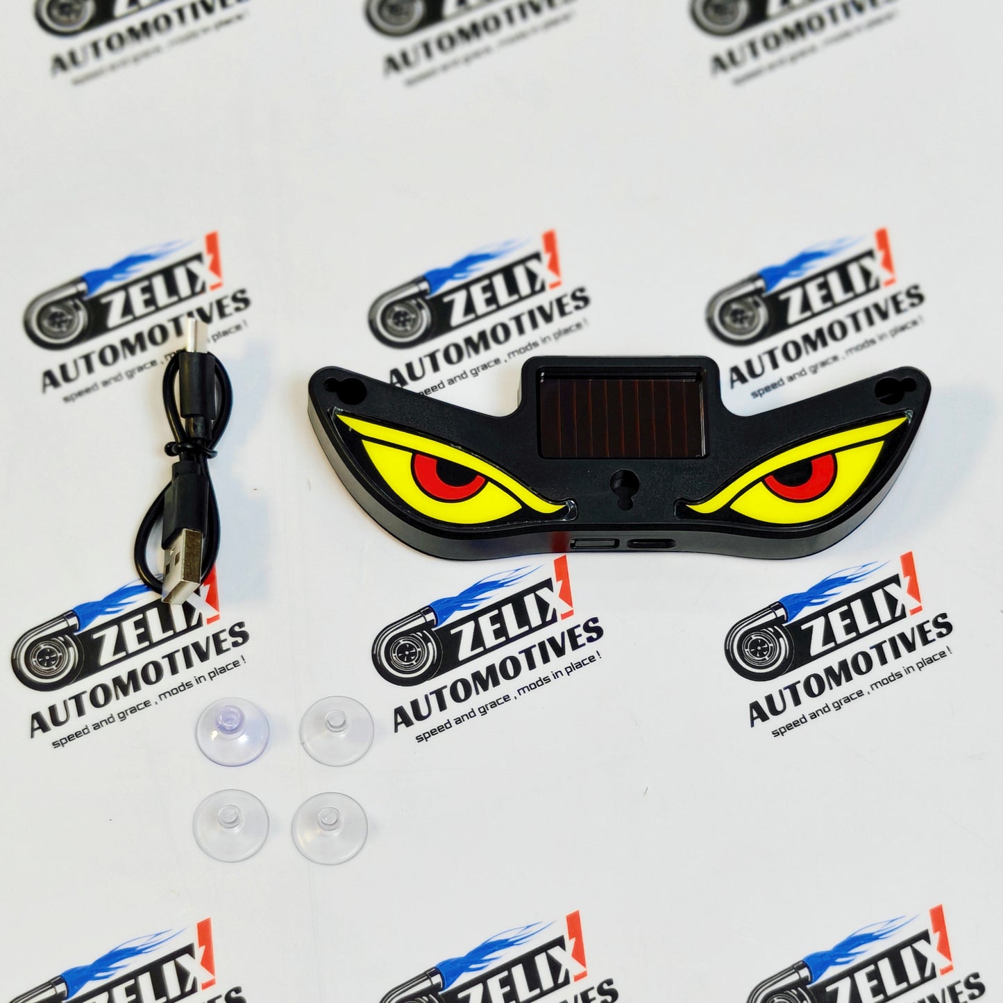 Evil Eye LED Car Window Light | Solar & USB Rechargeable