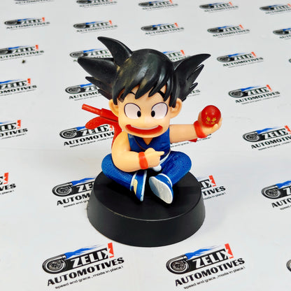 Young Goku-Inspired Car Dashboard Action Figure