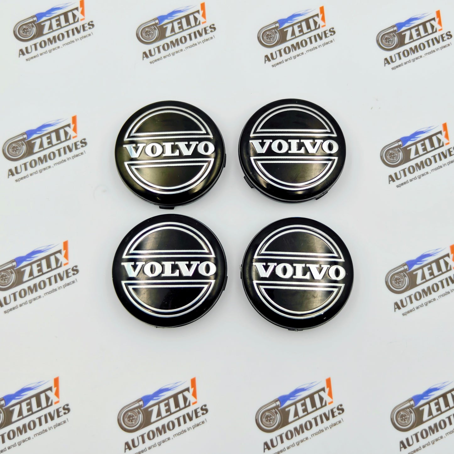 VOLVO Wheel Caps Set of 4 | Outer Diameter 65.5-mm
