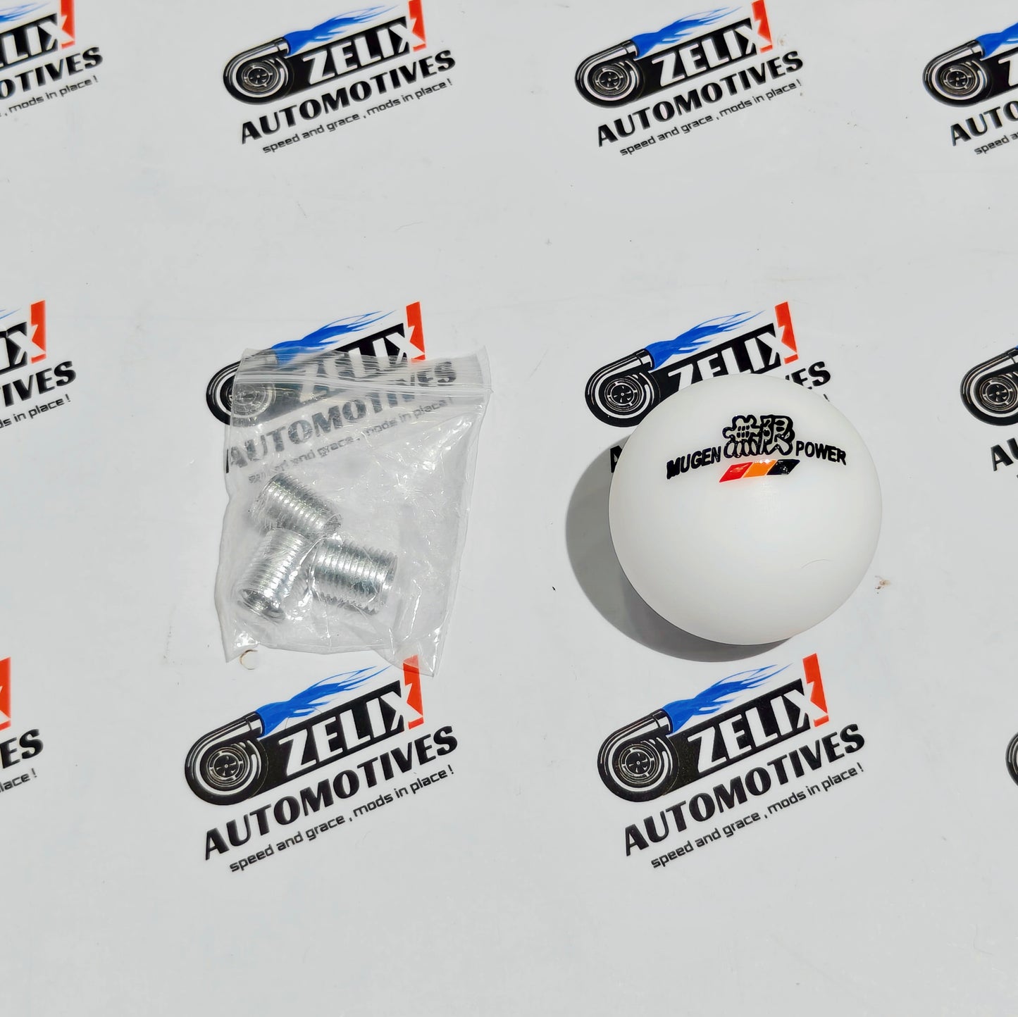 Mugen Power Round Ball Gear Shift Knob – Universal Fit