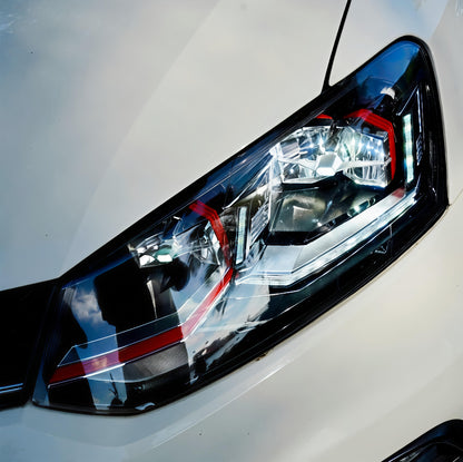 VW Polo, Vento, Ameo GTI-Style Headlights | Red Accent Design