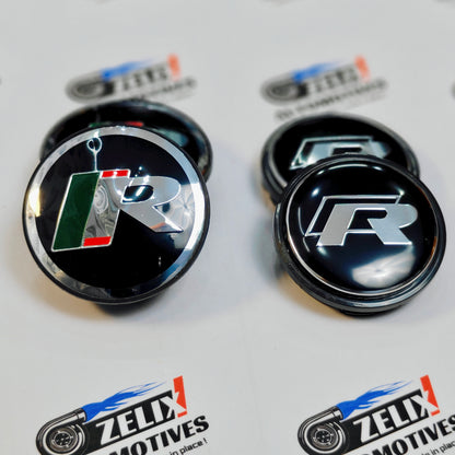 VW R-Line Wheel Center Caps Outer Diameter 59 & 56 mm