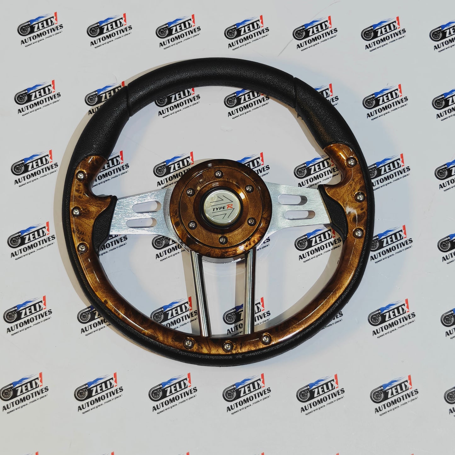 TYPE-R 13-Inch Steering Wheel | Universal Racing-Style Performance Wheel