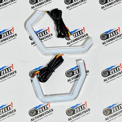 Angle Eyes LED DRLs with Welcome Feature | Universal Fit Set of 4