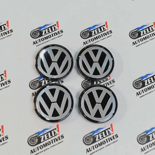 VW Polo,Vento,Ameo Wheel Caps Outer Diamater 55.3 mm | Cross Design