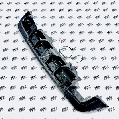Rear Bumper Diffuser Compatible with BMW E60 5-Series | With 1-Style LED Light
