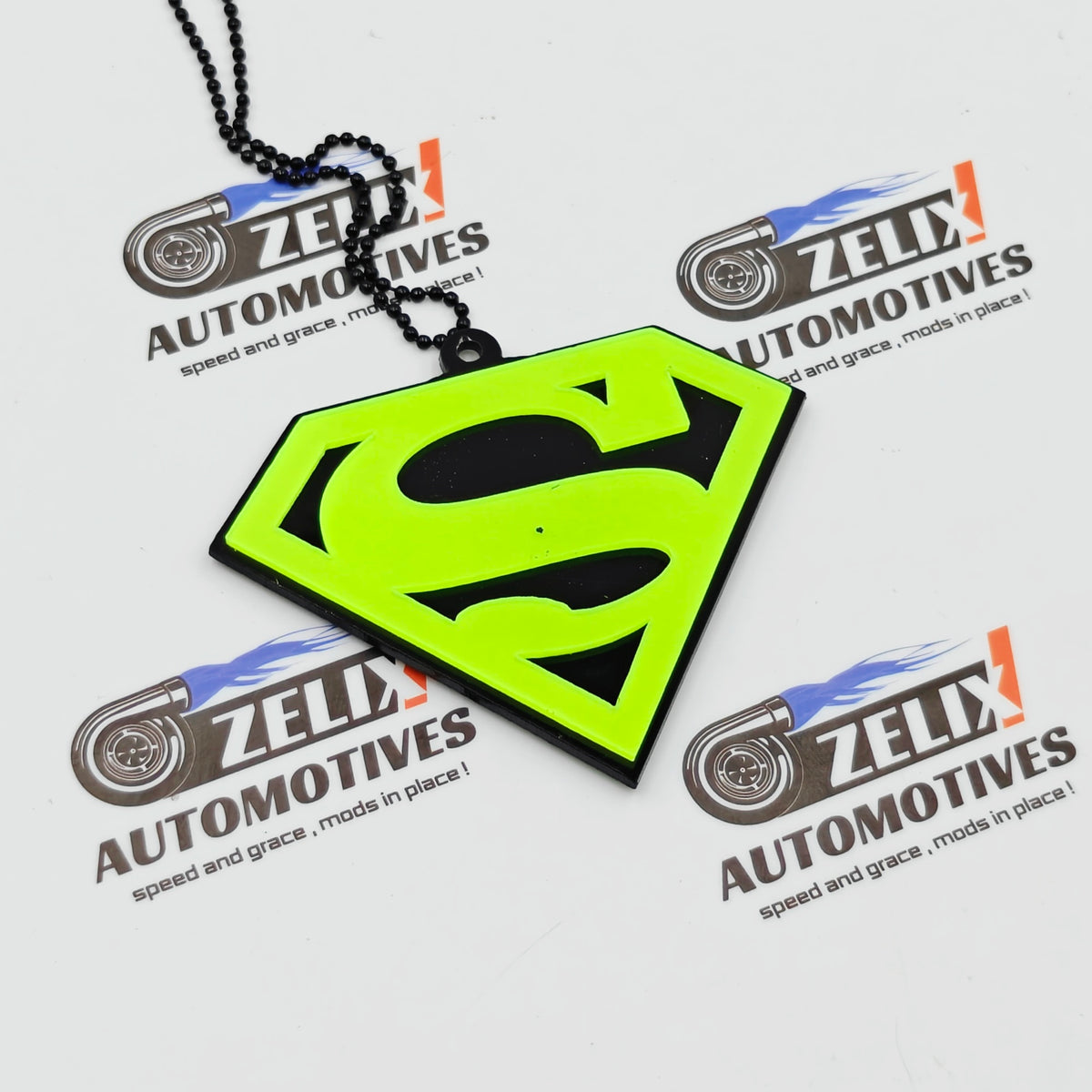 Neon Fluorescent Car Mirror Hanging | Marvel & DC Collection