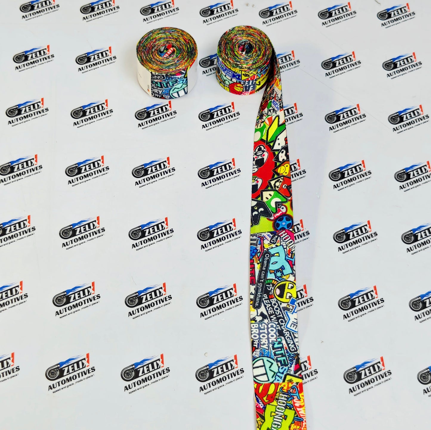 Graffiti Design Seat Belt Strap (Pair) | Universal