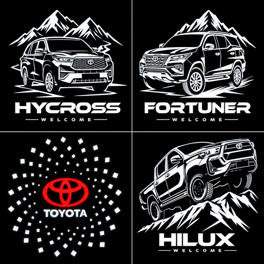 Cardi Dynamic Welcome Lights For Toyota Hilux, Fortuner & Hycross