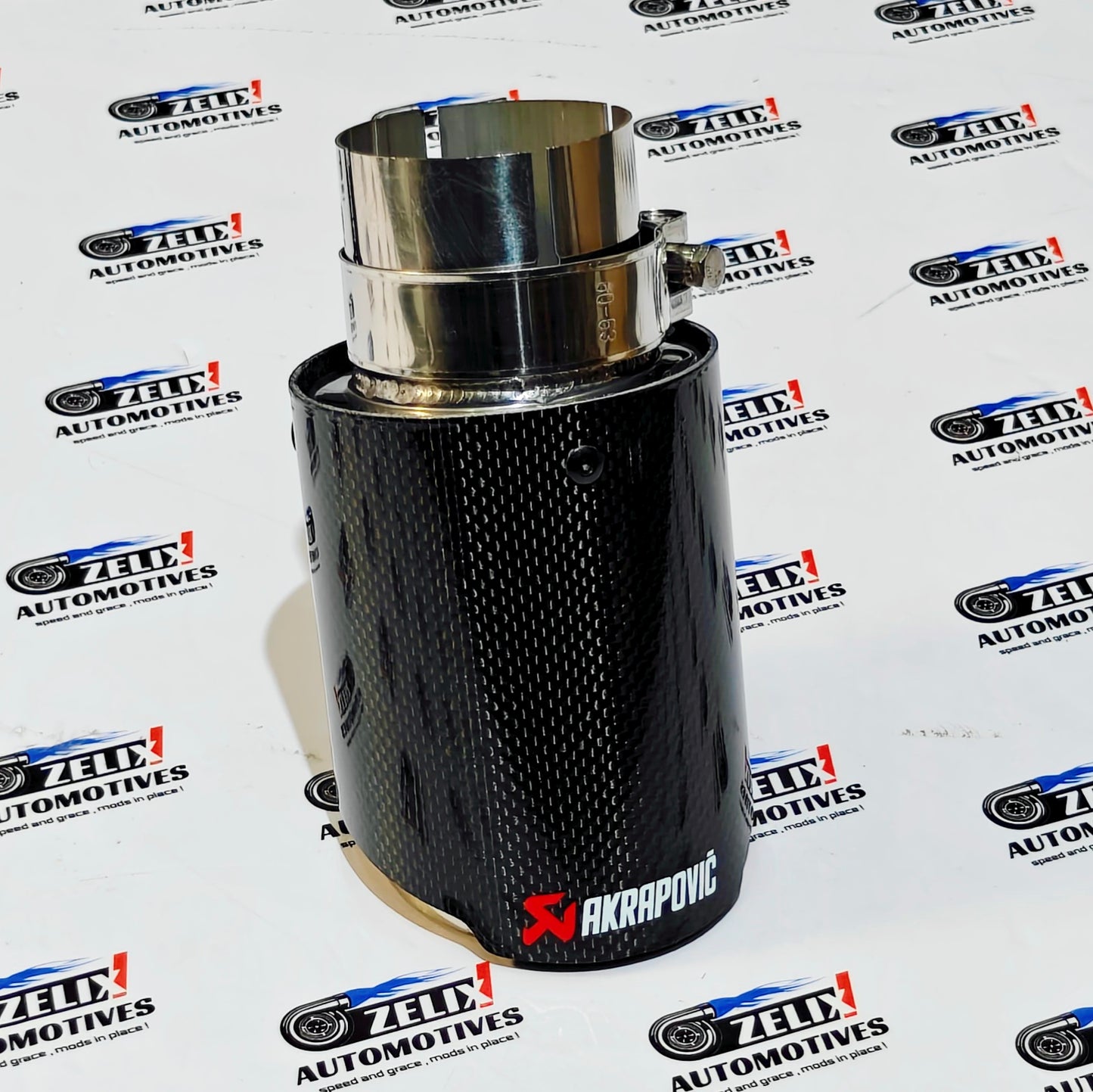 Akrapovic Exhaust Tip | Gloss Carbon Single Tip