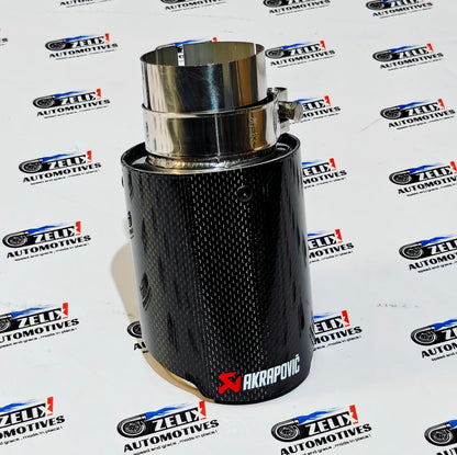 Akrapovic Exhaust Tip | Gloss Carbon Single Tip