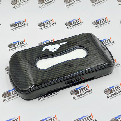 Original Carbon Finish Car Tissue Box for Porsche, Lamborghini & Mustang