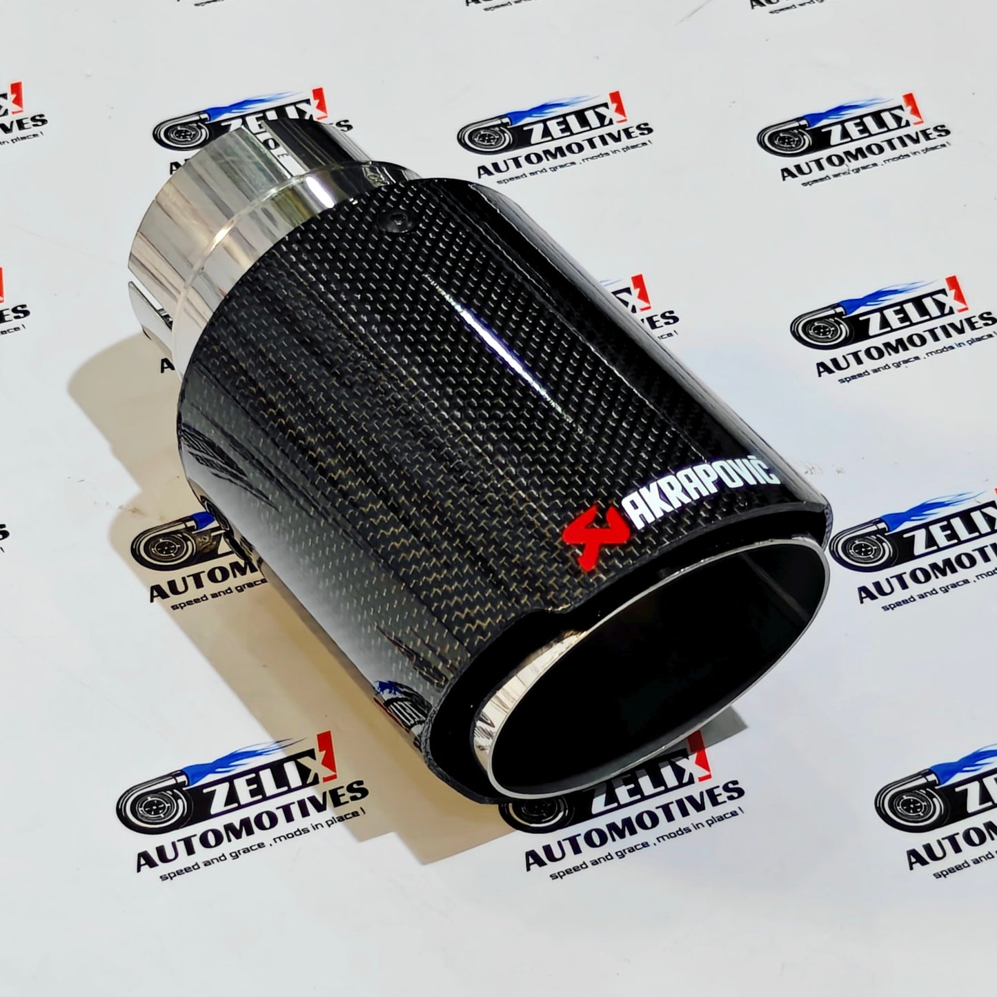 Akrapovic Exhaust Tip | Gloss Carbon Single Tip