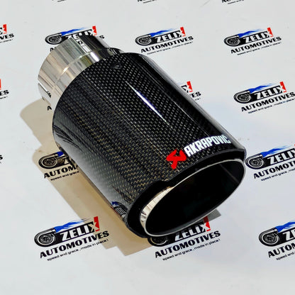 Akrapovic Exhaust Tip | Gloss Carbon Single Tip