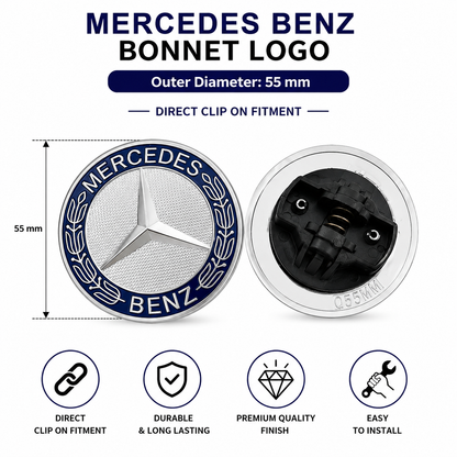 Mercedes Benz Bonnet Logo | Direct Fit