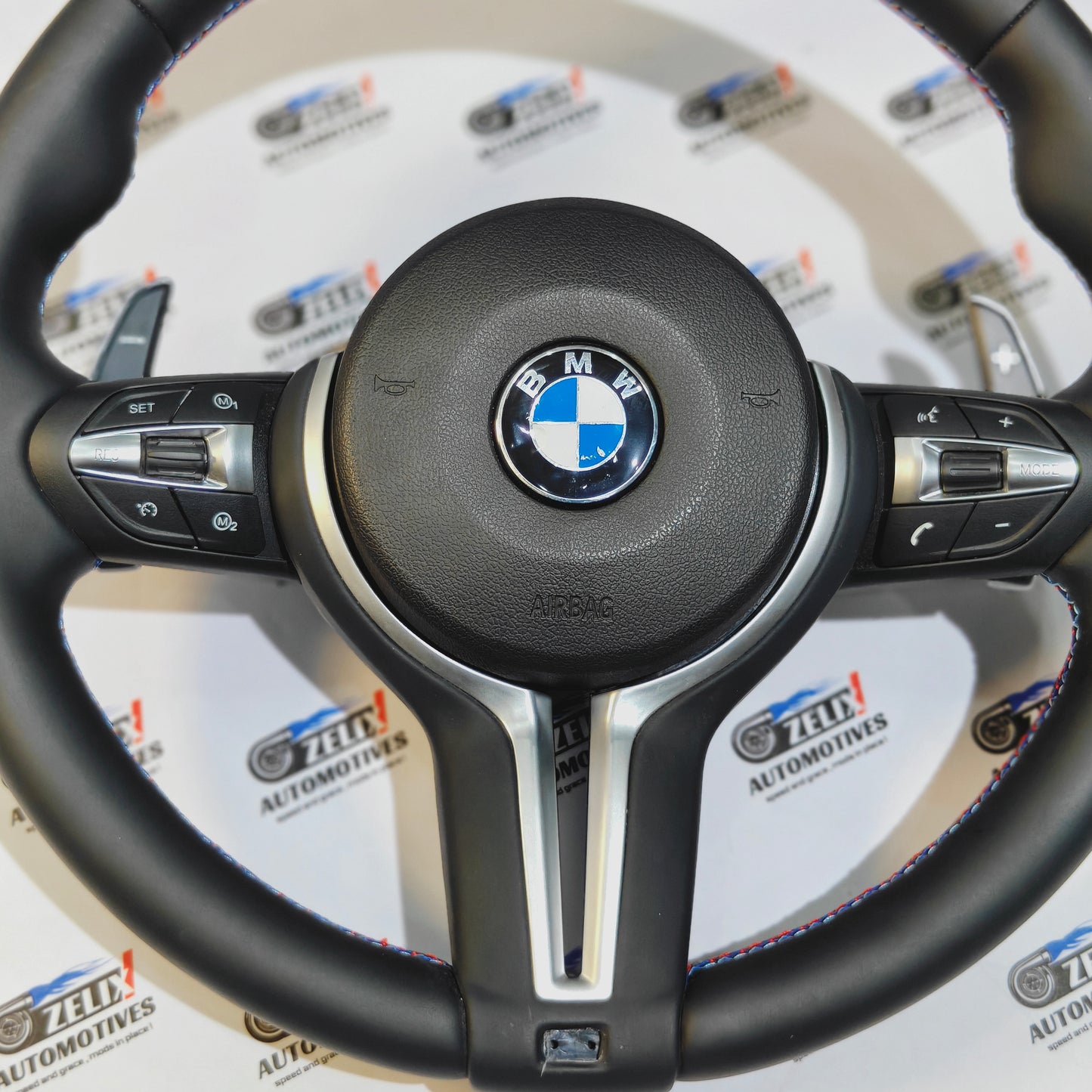 BMW 5-Series F10 Leather Finish Steering Wheel | Paddle Shifters & Control Modes