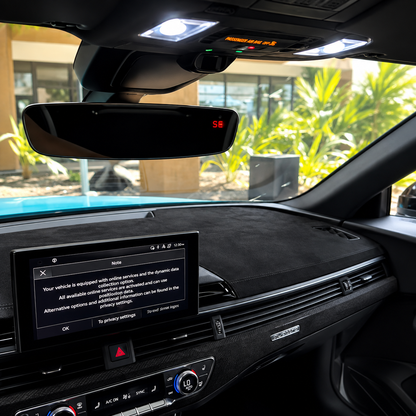 Black Alcantara Finish Car Interior Wrap | Enhance Luxury Look