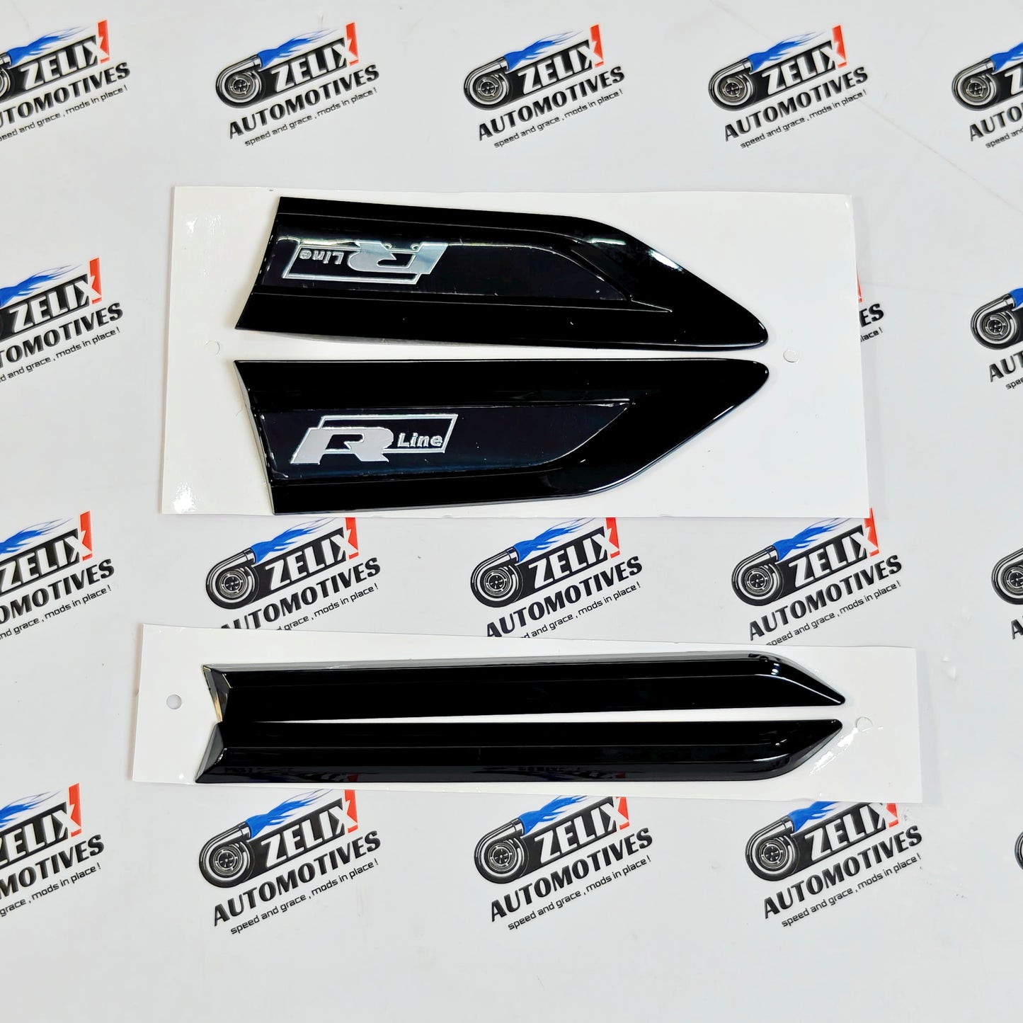 VW Polo R-Line Fender Emblems Set of 4