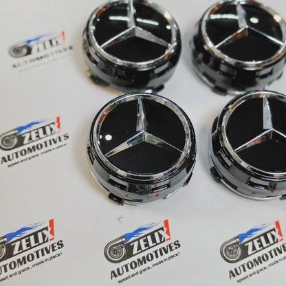 Mercedes Wheel Caps | Outer Diameter 74.8-mm