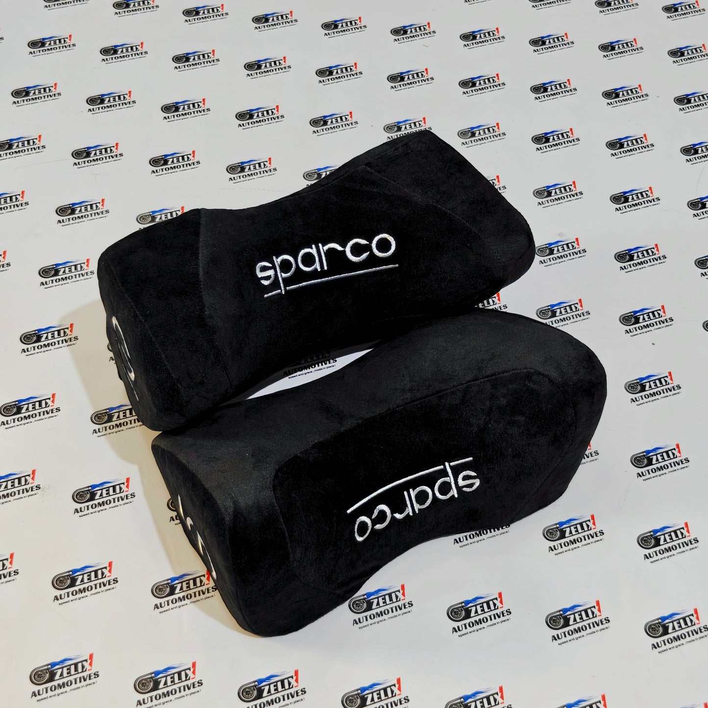 Sparco Memory Foam Neck Rest Pillows (Pair)