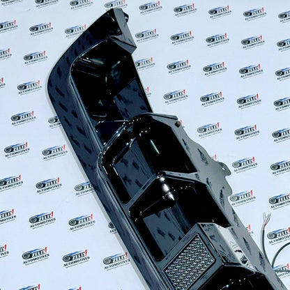 Rear Bumper Diffuser Compatible with BMW E60 5-Series | With 1-Style LED Light