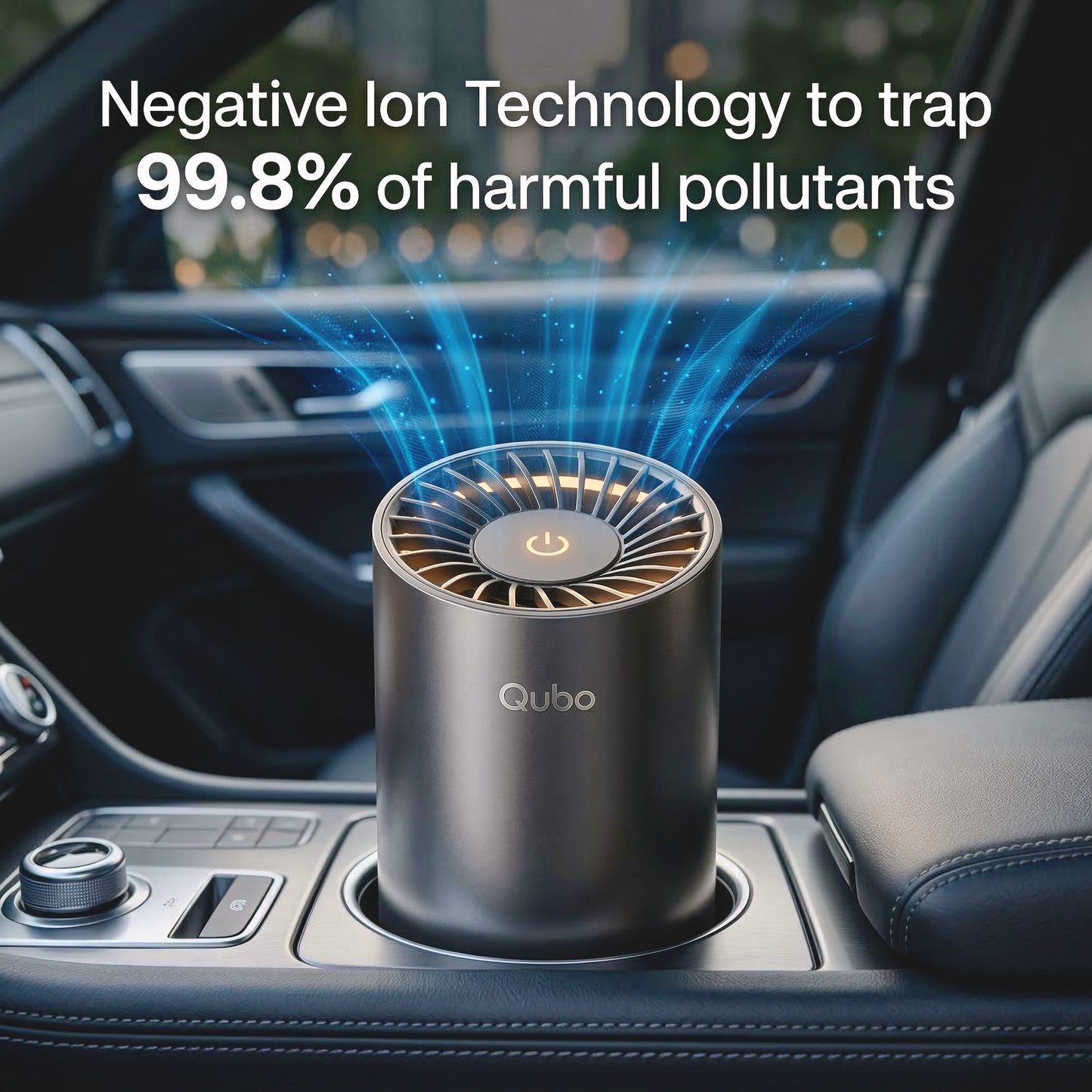 Car Air Purifier Pro Smart Air Filtration | Three Purification Modes - Turbo, Active, Silent