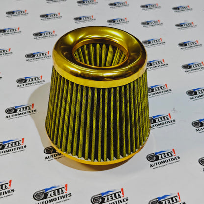 Universal High-Flow Air Intake Cone Filter | Dual Layer 3-Inch Inlet
