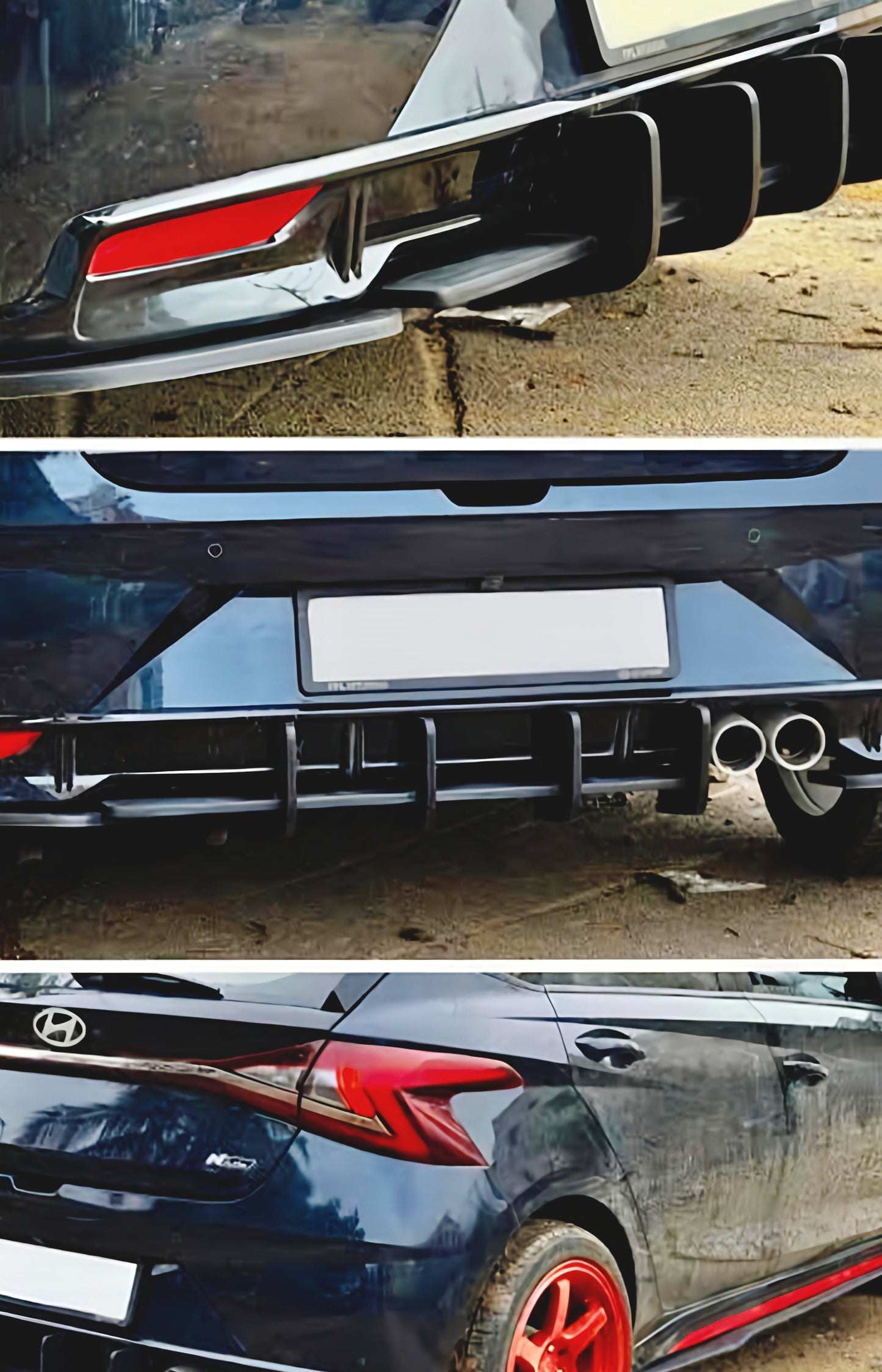 Hyundai i20 N-Line Rear Diffuser | Sport 4-Fin Design