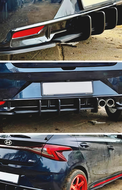 Hyundai i20 N-Line Rear Diffuser | Sport 4-Fin Design