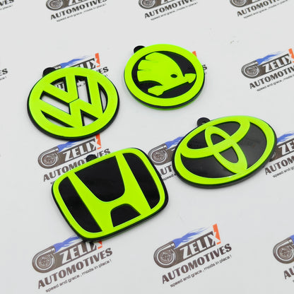 Neon Fluorescent Mirror Hanging For VW,Skoda,Honda & Toyota