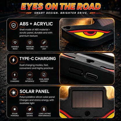 Evil Eye LED Car Window Light | Solar & USB Rechargeable
