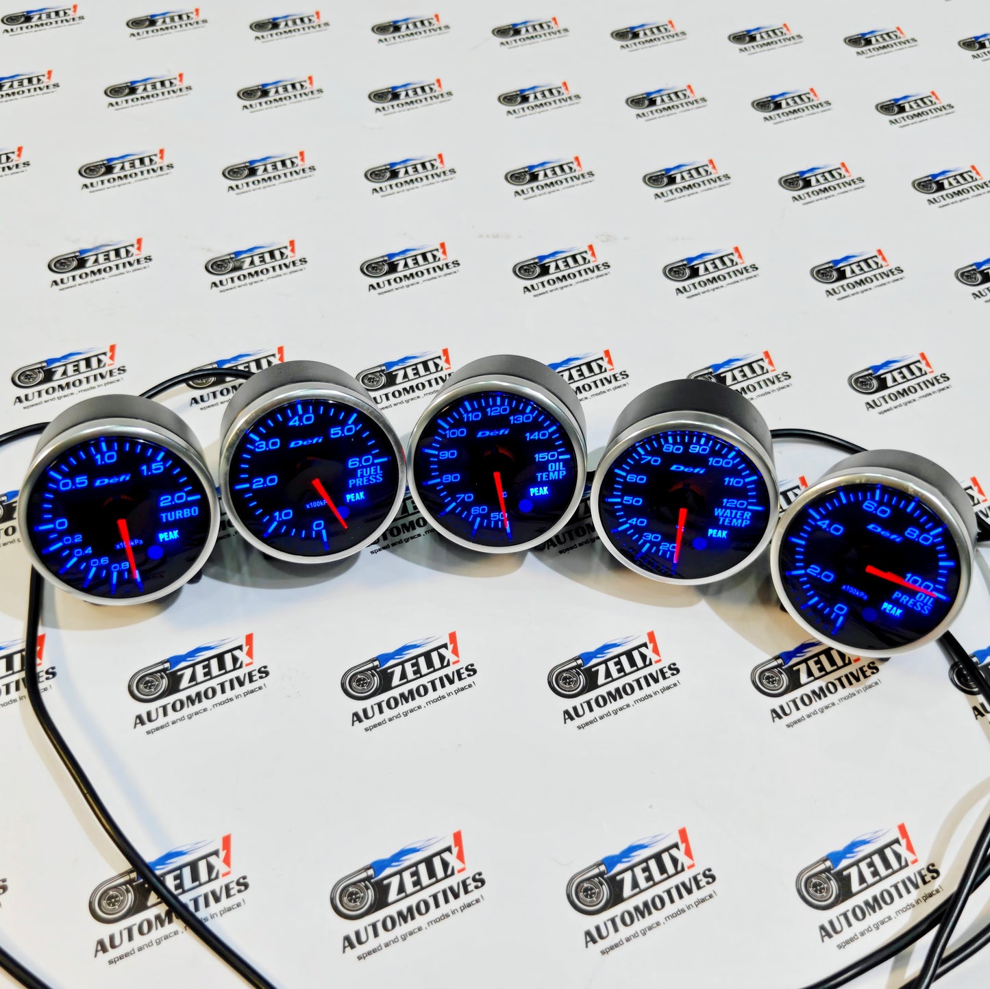 Defi-Link Meter Gauges | Turbo,Fuel,Oil,Water Temperature