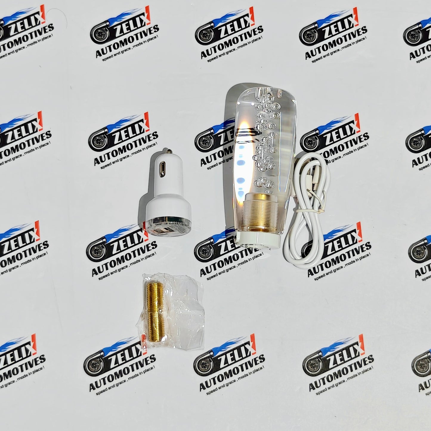 LED Crystal Bubble Gear Shift Knob | Clear Effect
