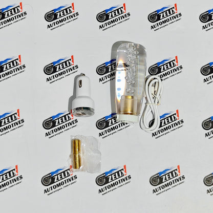 LED Crystal Bubble Gear Shift Knob | Clear Effect