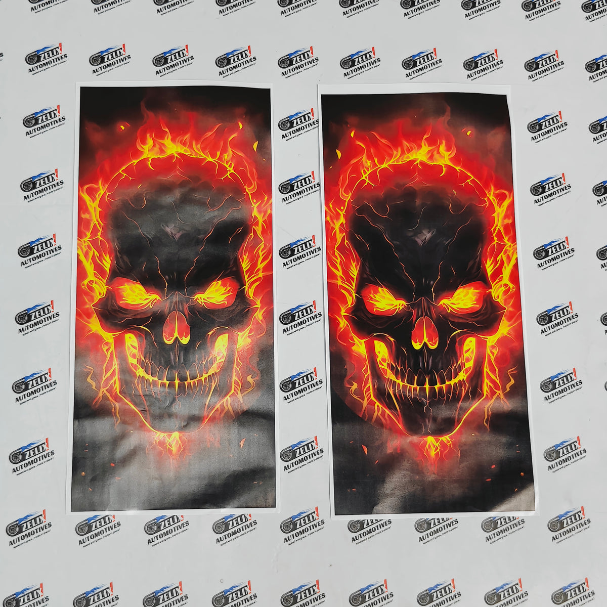Car Side Panel Stickers Pair | Joker, Ghost Rider & Batman Designs