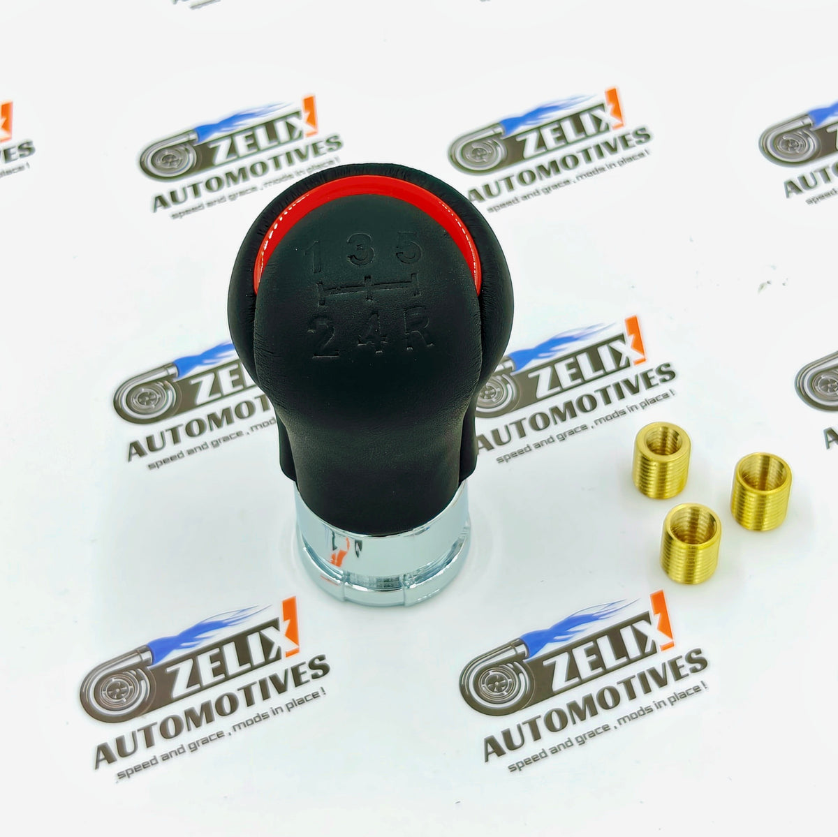 GR-Sports Leather Finish Gear Knob | Compatible For Toyota Cars