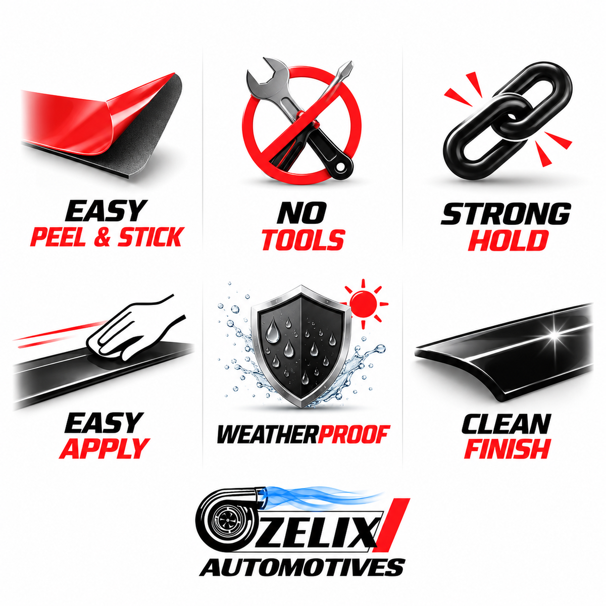 Car Side Panel Stickers Pair | Joker, Ghost Rider & Batman Designs