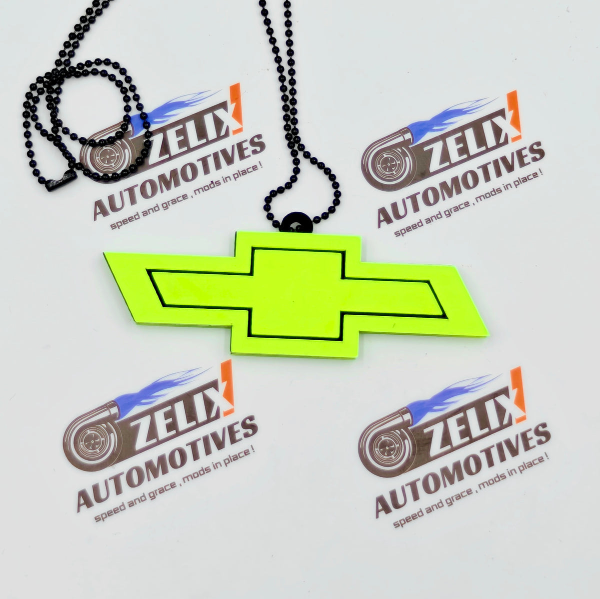 Neon Fluorescent Car Mirror Hanging For Ford,Nissan,Mitsubishi & Chevrolet