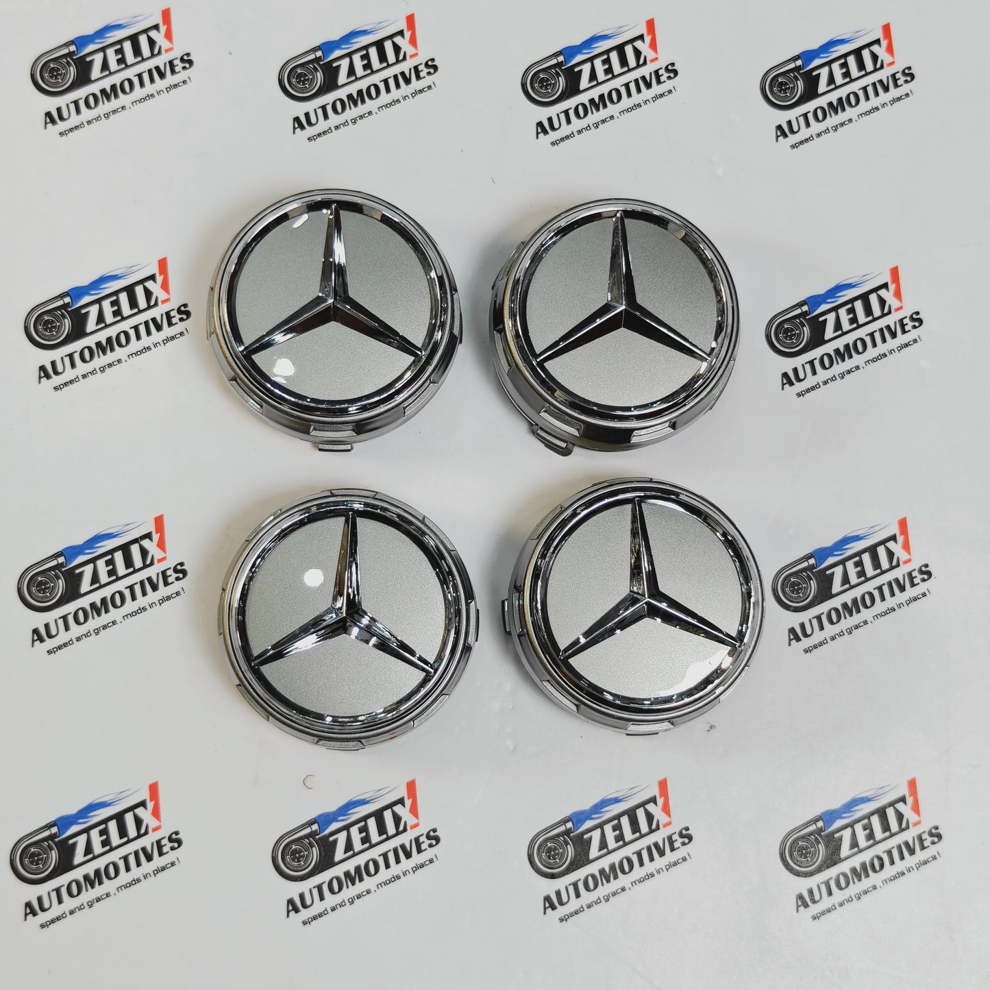 Mercedes Wheel Caps | Outer Diameter 74.8-mm